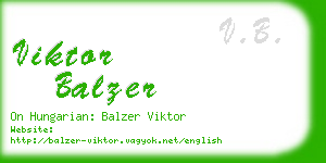 viktor balzer business card